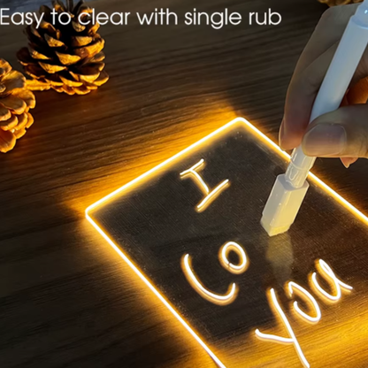 Luz Nocturna Acrílica Borrable